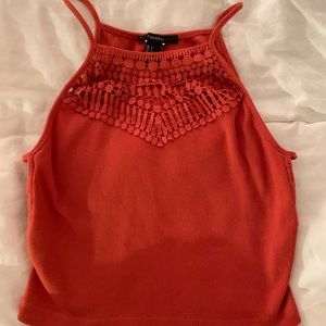 NEW FOREVER 21 orange top with slightly open sides